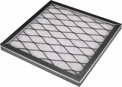 Separate frame for exhaust air filter