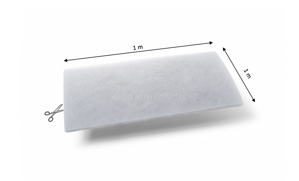 G4 2 x 1 m Approx. 18-20 mm Filter Mats for Self-Cutting Filter Air Filter  Fleece Filter Medium Ventilation